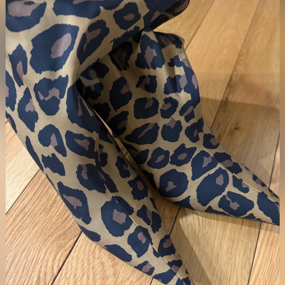 Balenciaga sock leopard print pointed toe ankle bootie